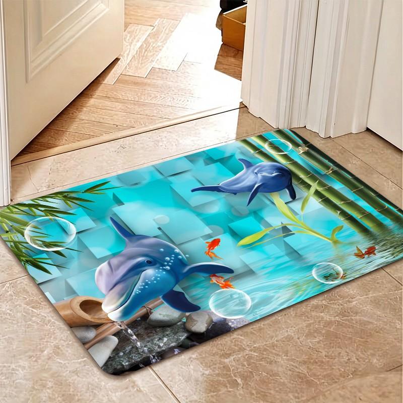 1개입, 물고기 모양의 대나무 소재 현관 매트, 부드럽 - Bamboo Bath Mat 리뷰 및 가격